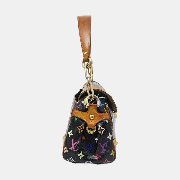 LV × TM BEVERLY MM Monogram Coated Canvas Black