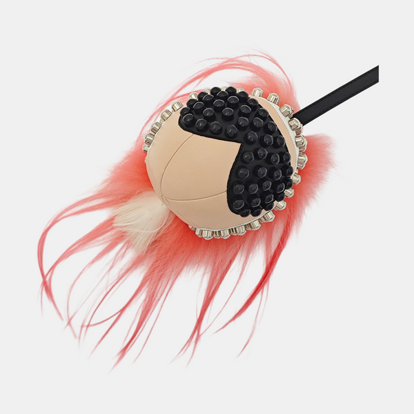 Leather Bag Charm Multicolor