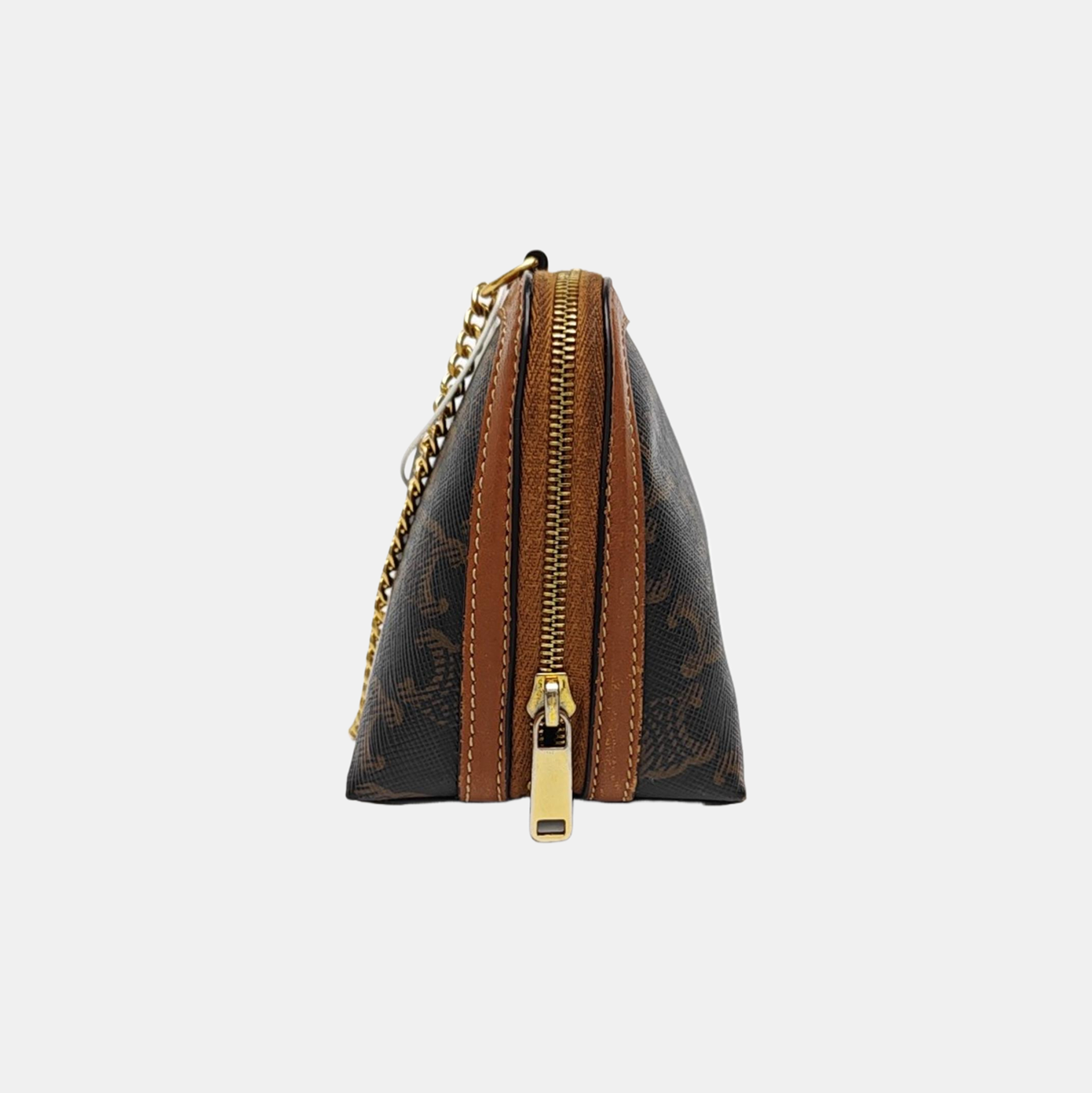 TRIOMPHE CANVAS Mini Coated Canvas Brown