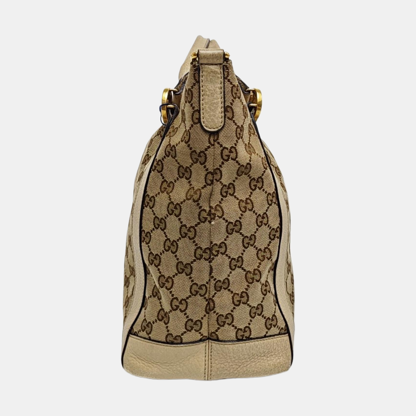 Monogram Canvas Tote Bag Beige