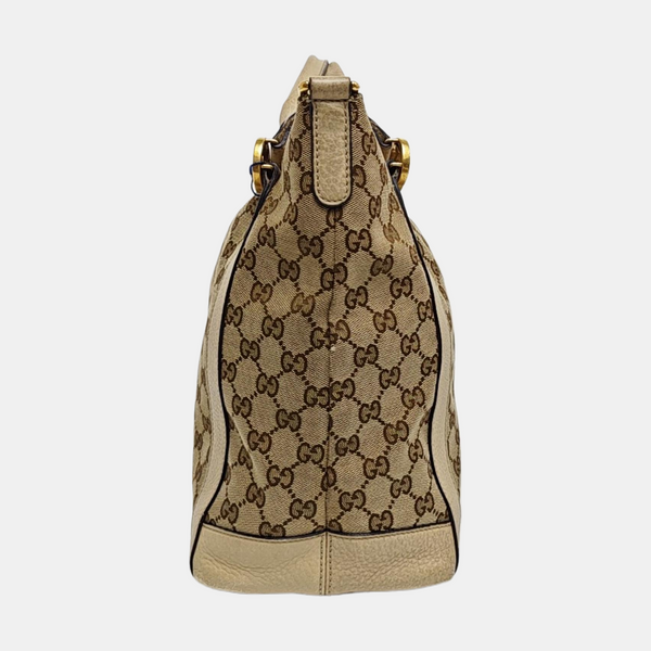 Monogram Canvas Tote Bag Beige