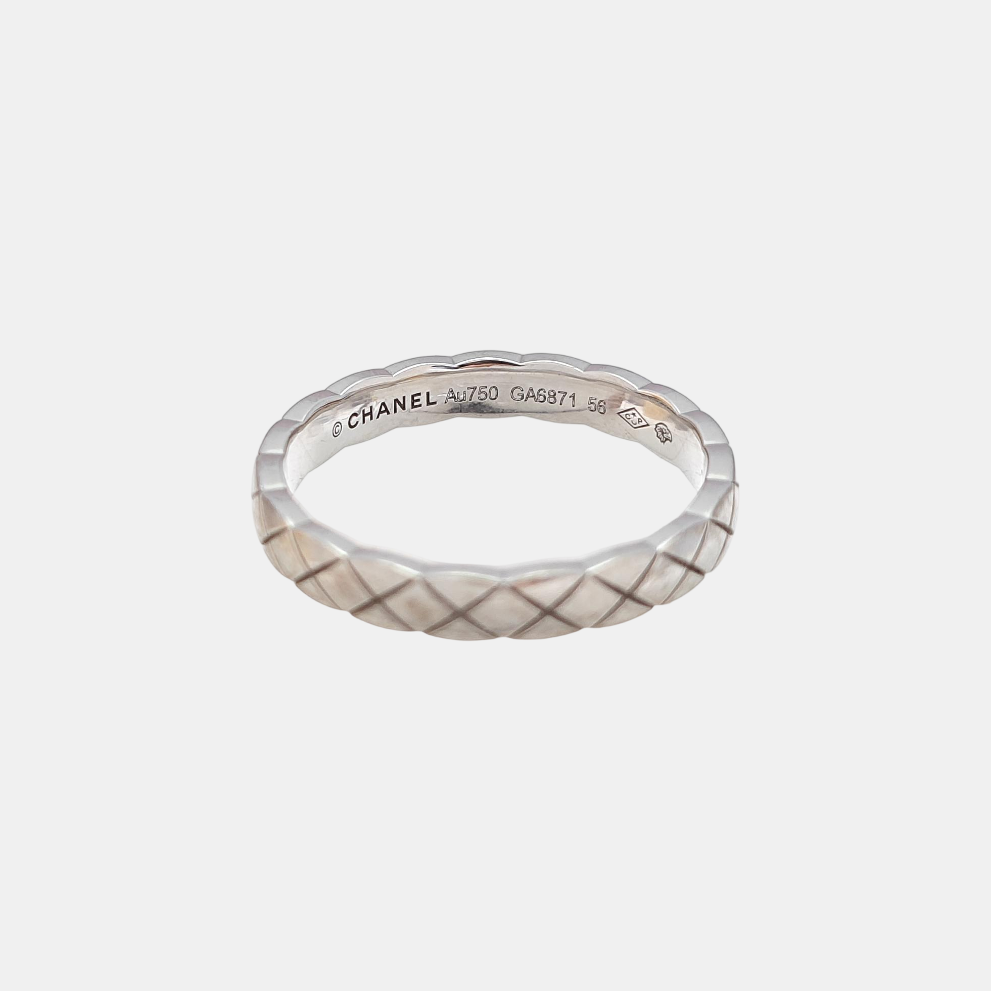 COCOCRUSH 18k White Gold Silver Ring EU 56