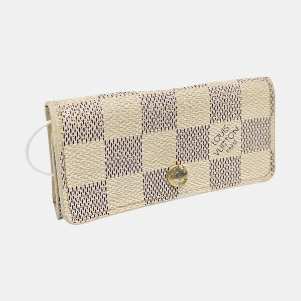 Damier Azur Coated Canvas Key Pouch White