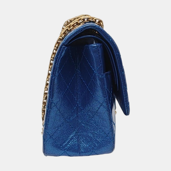 2.55 225 (small) Quilted Calfskin Blue