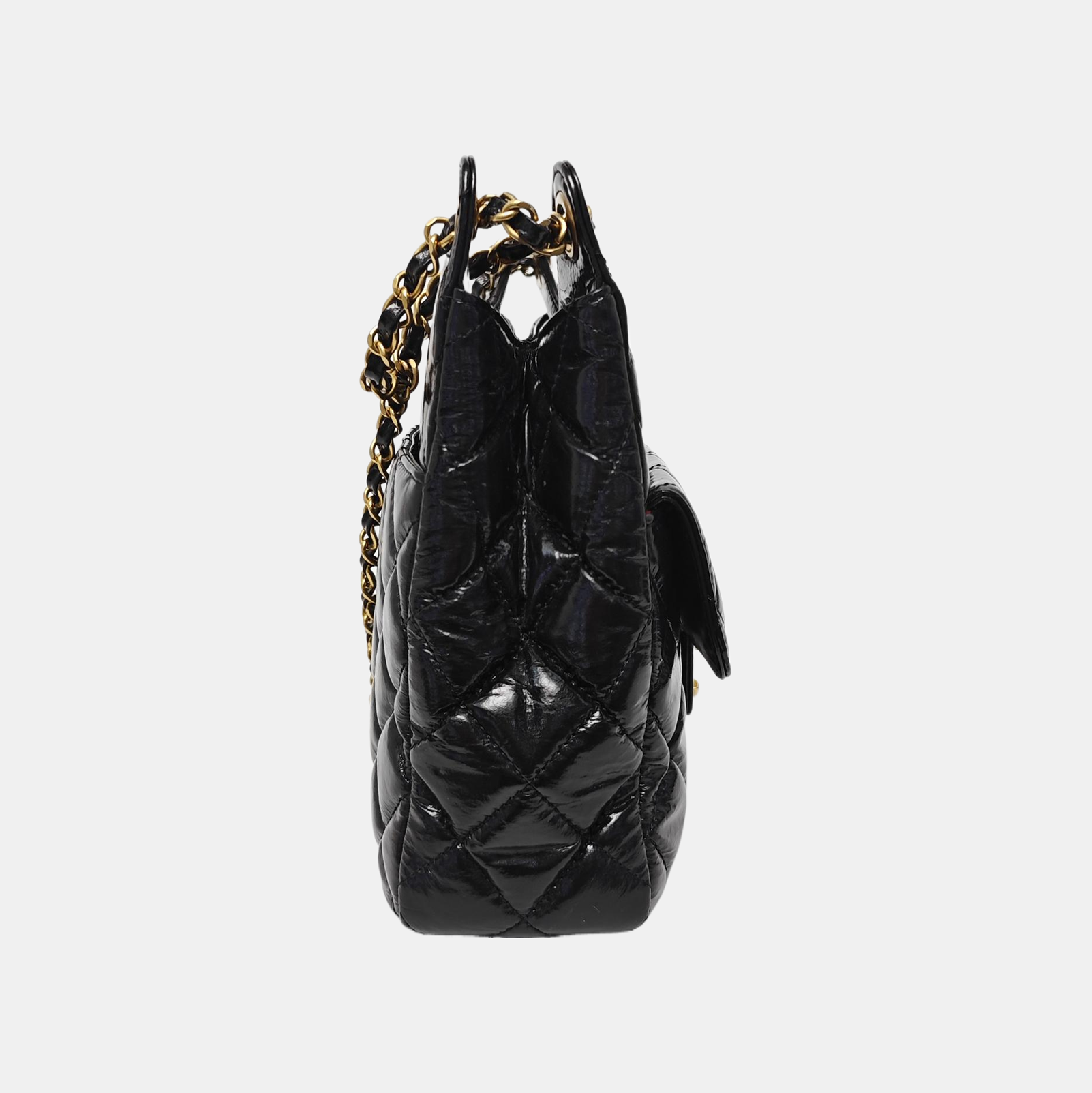 23C HOBO Medium Quilted Calfskin Black