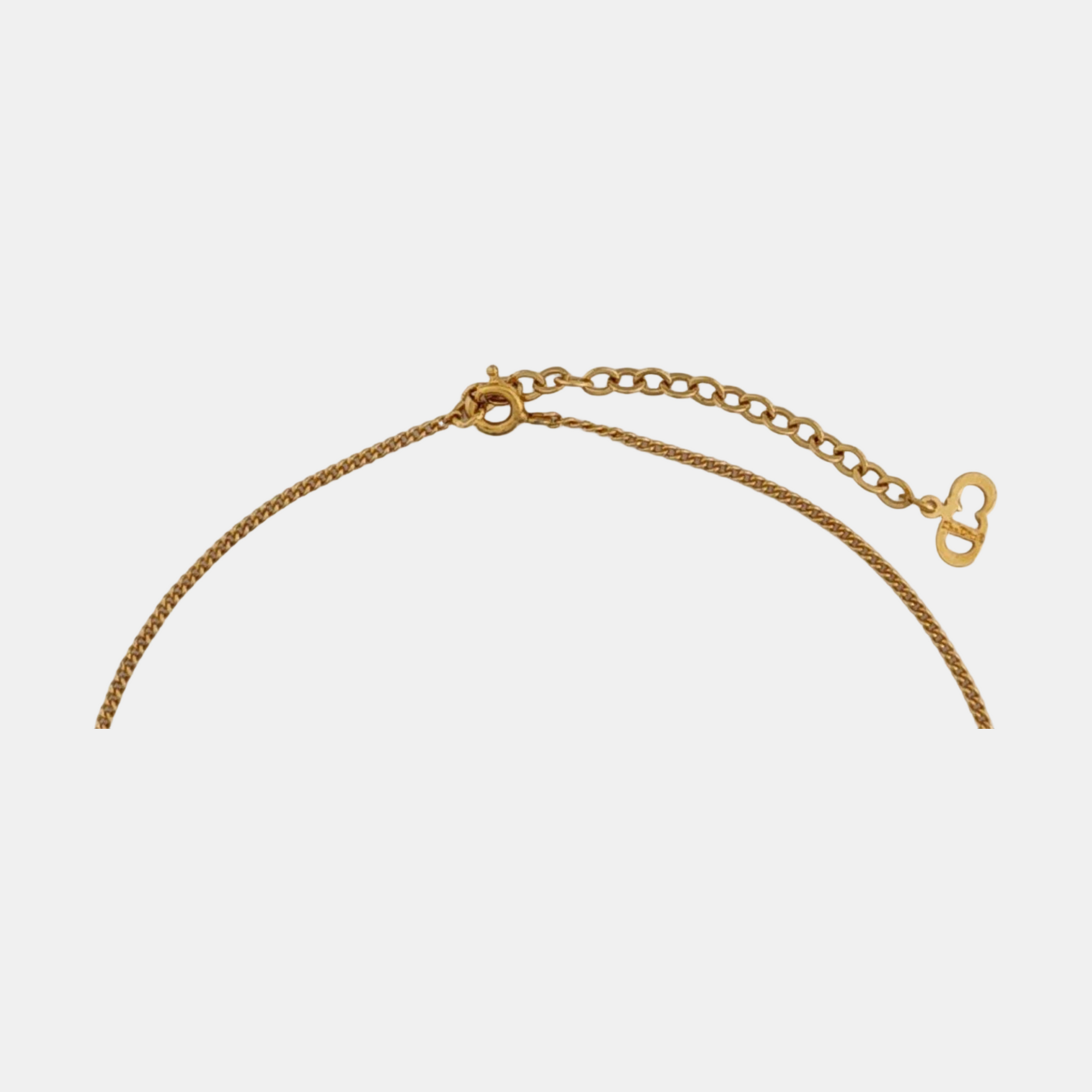 Twist Round Metal Gold Necklace