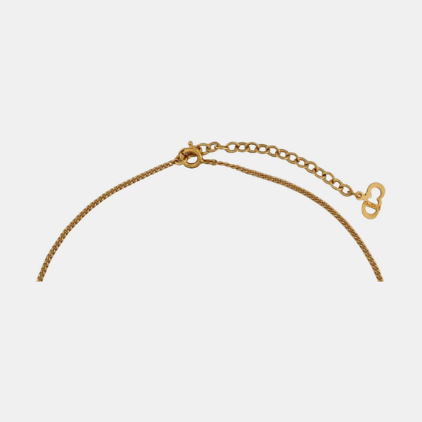 Twist Round Metal Gold Necklace