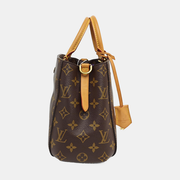 MONTAIGNE Monogram Coated Canvas Brown