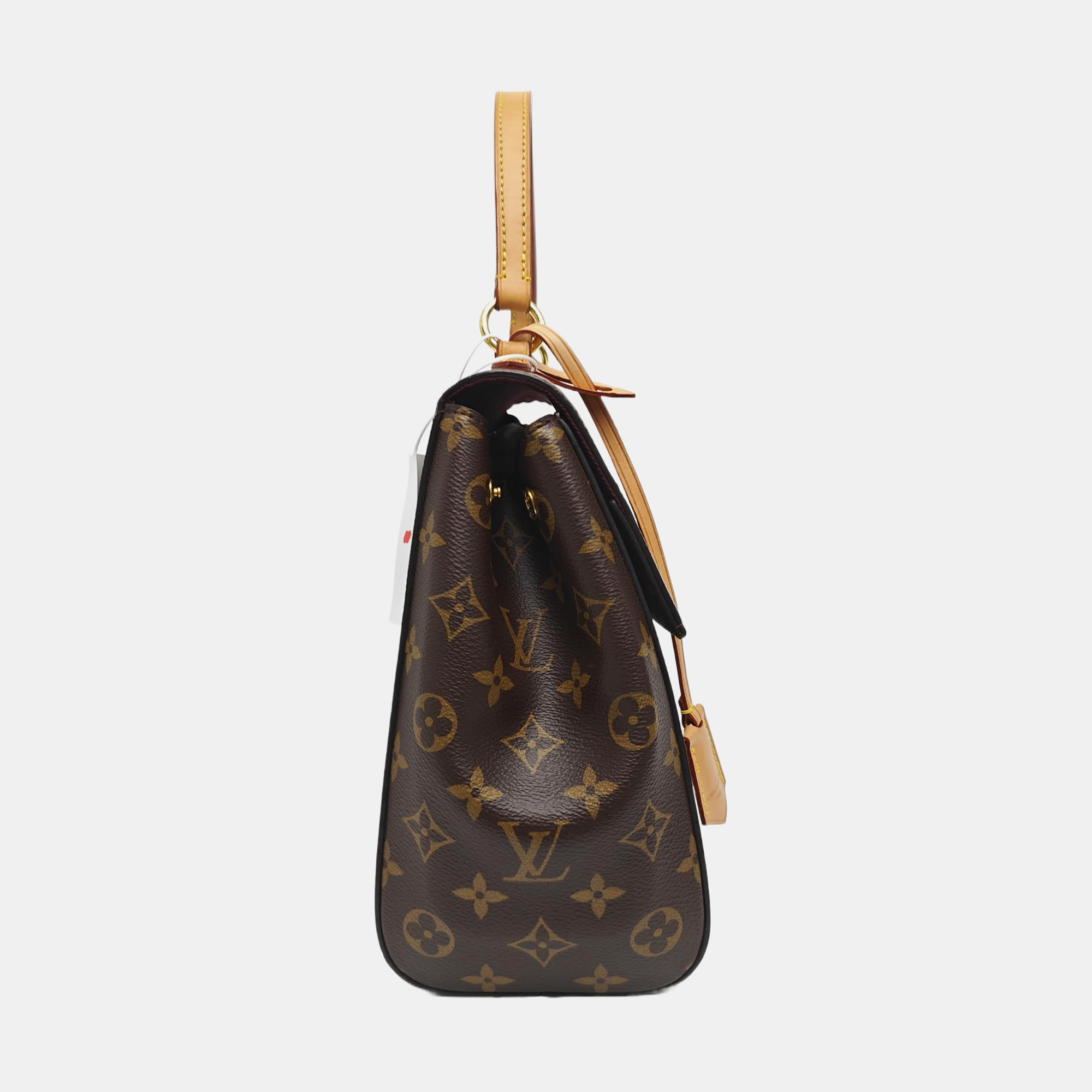 CLUNY MM Monogram Coated Canvas Brown