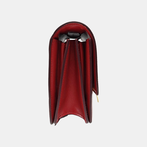 Authenticated pre-owned  CLASSIC BOX Mini Calfskin Red - Crossbody Bag at Looply