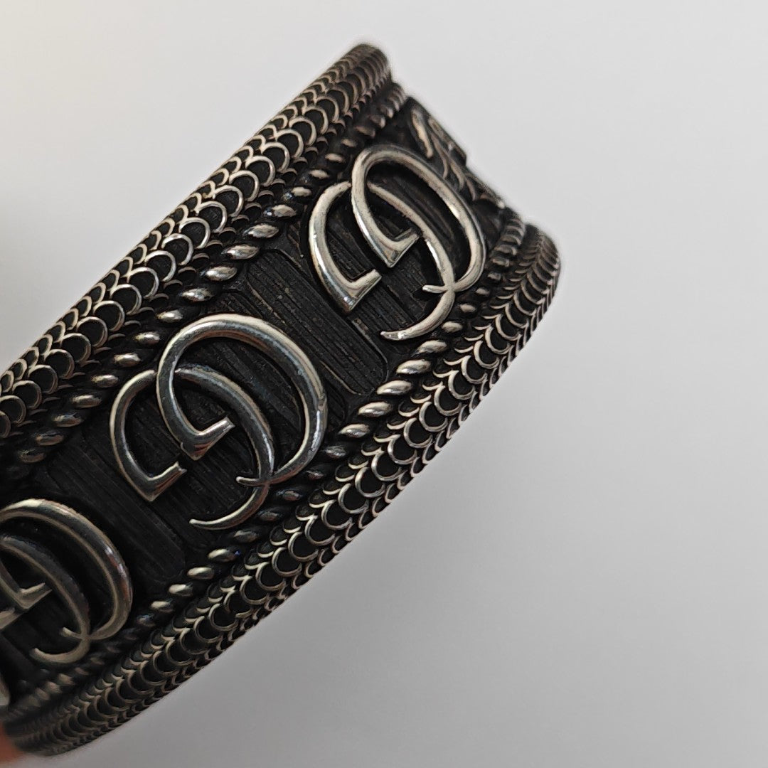 925 Sterling Silver Gray Bangle