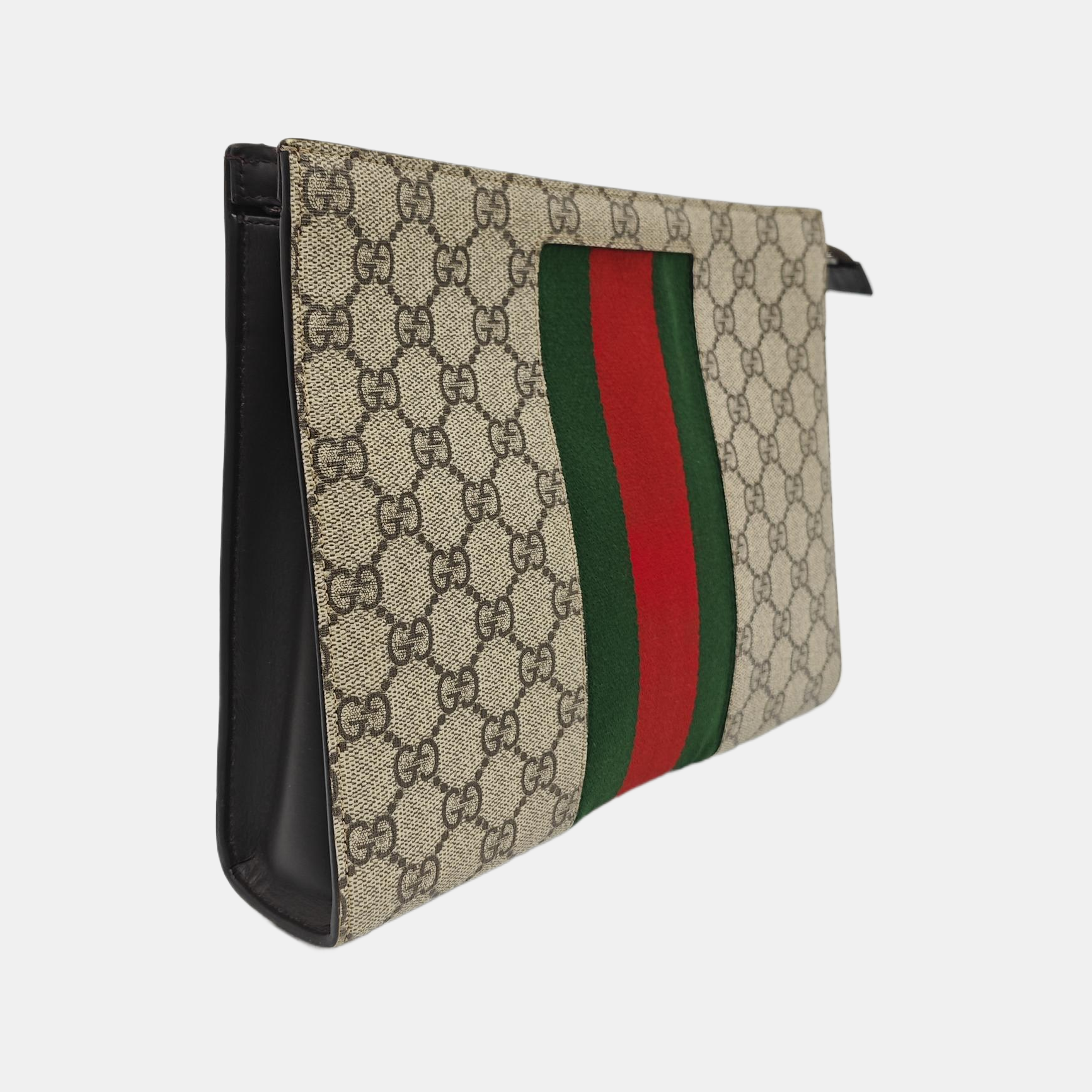 GG Supreme Monogram Coated Canvas Black