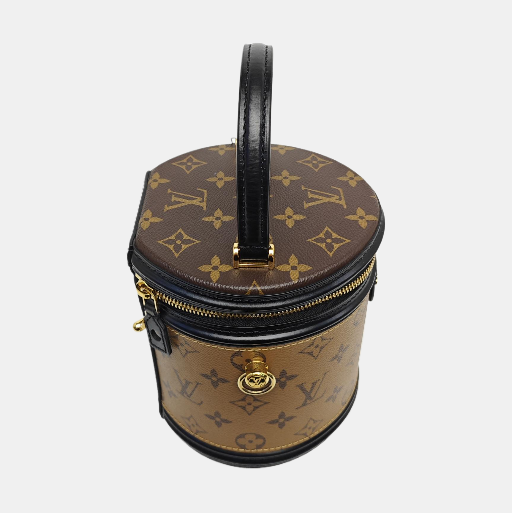 CANNES PM Monogram Coated Canvas Brown