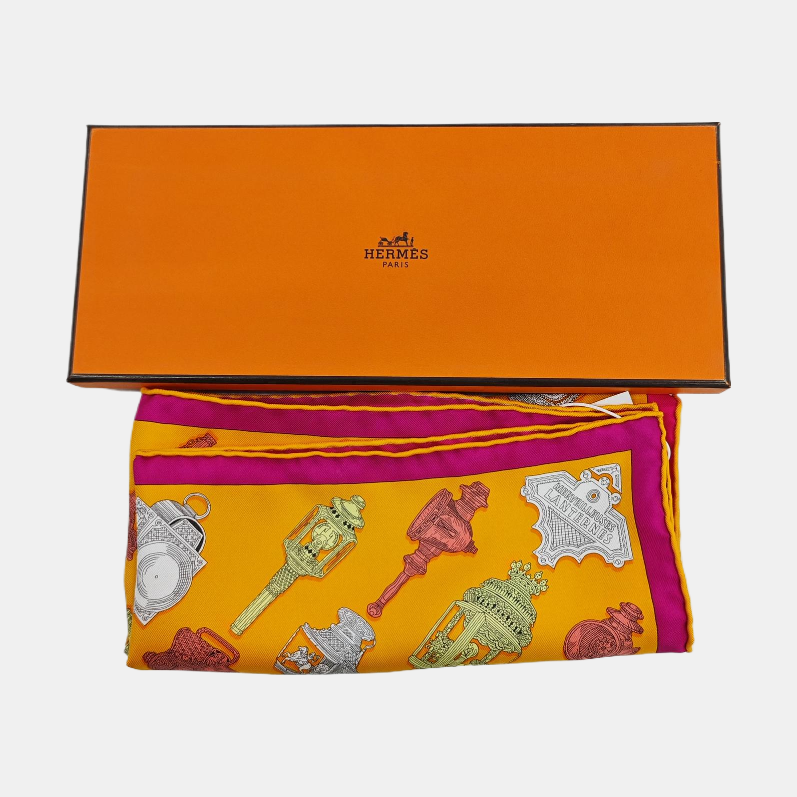 Mulberry Silk Silk Scarf Orange