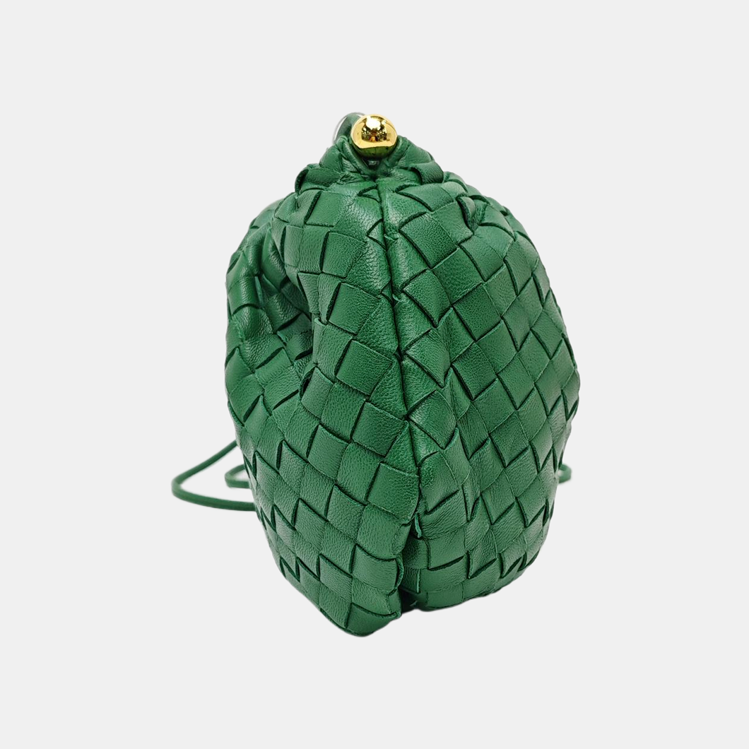 Lambskin Shoulder Bag Green