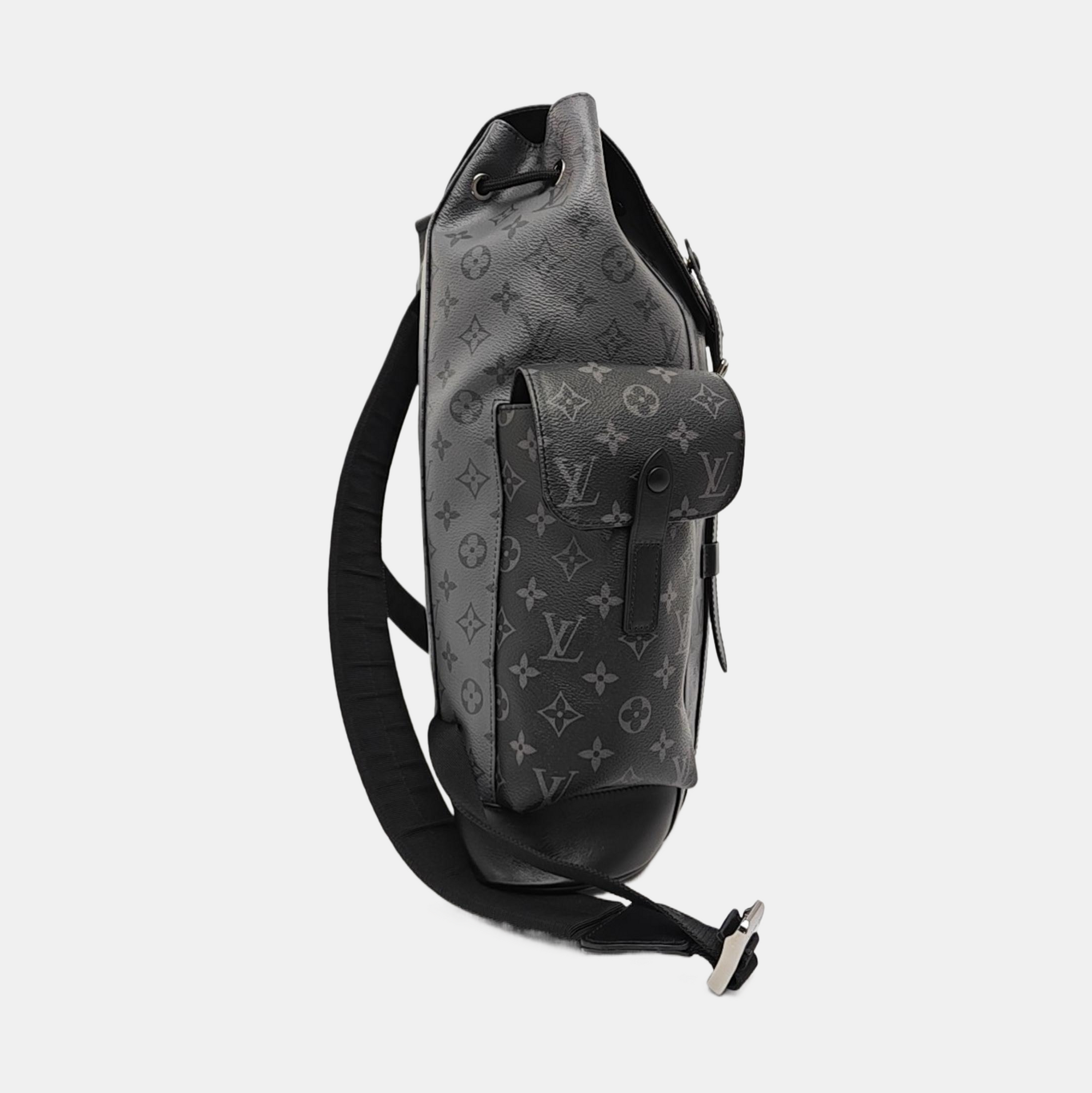 CHRISTOPHER Monogram Coated Canvas Gray