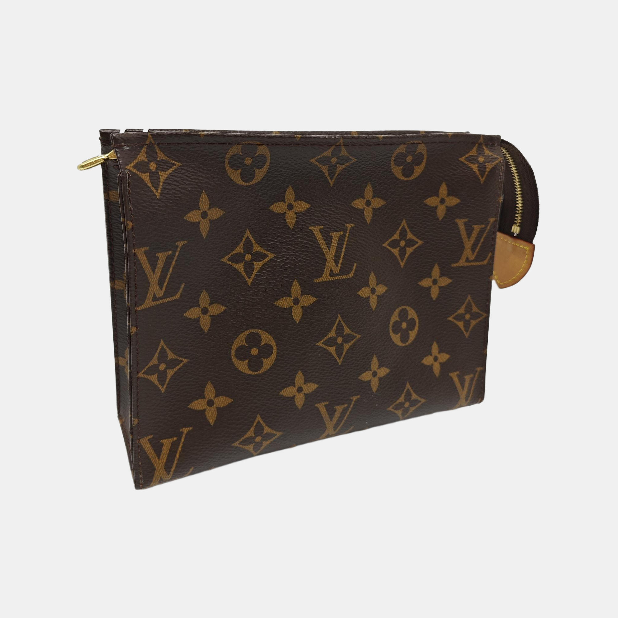 TOILET POCKET 19 Monogram Coated Canvas Brown