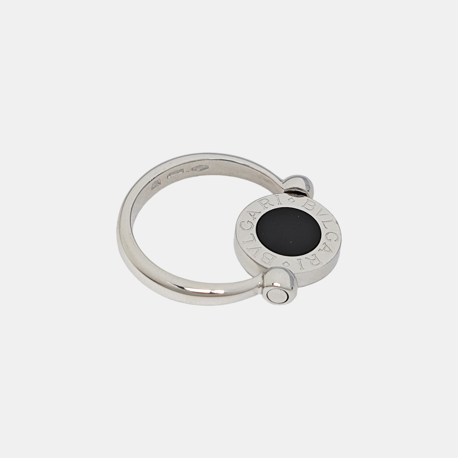 BVLGARI BVLGARI 18k White Gold Silver Ring EU 51