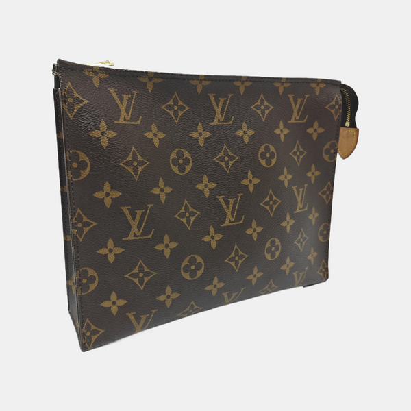 TOILET POCKET 26 Monogram Coated Canvas Brown