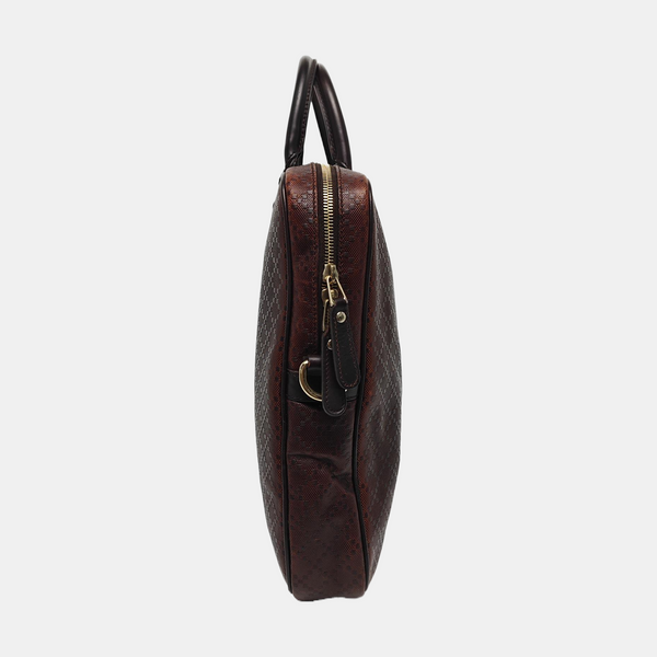 Calfskin Top Handle Bag Brown
