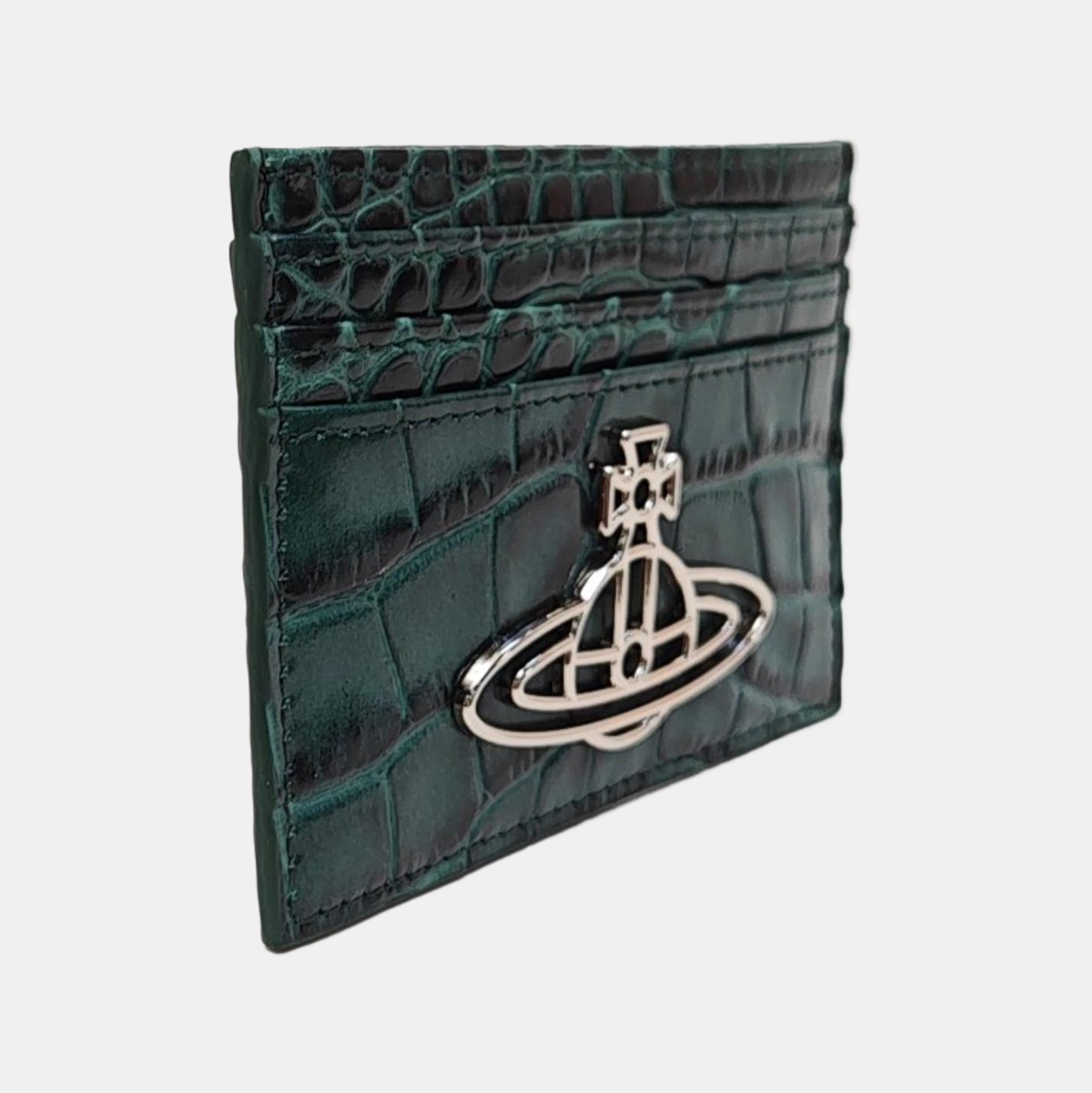 Calfskin Card Holder Green