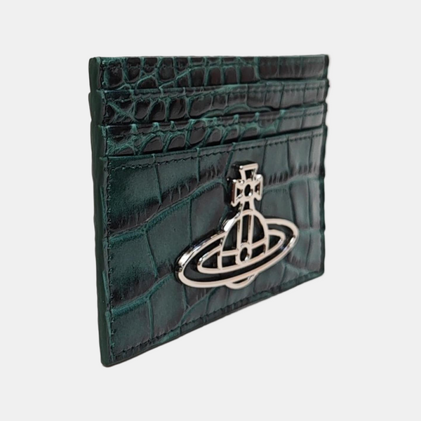 Calfskin Card Holder Green