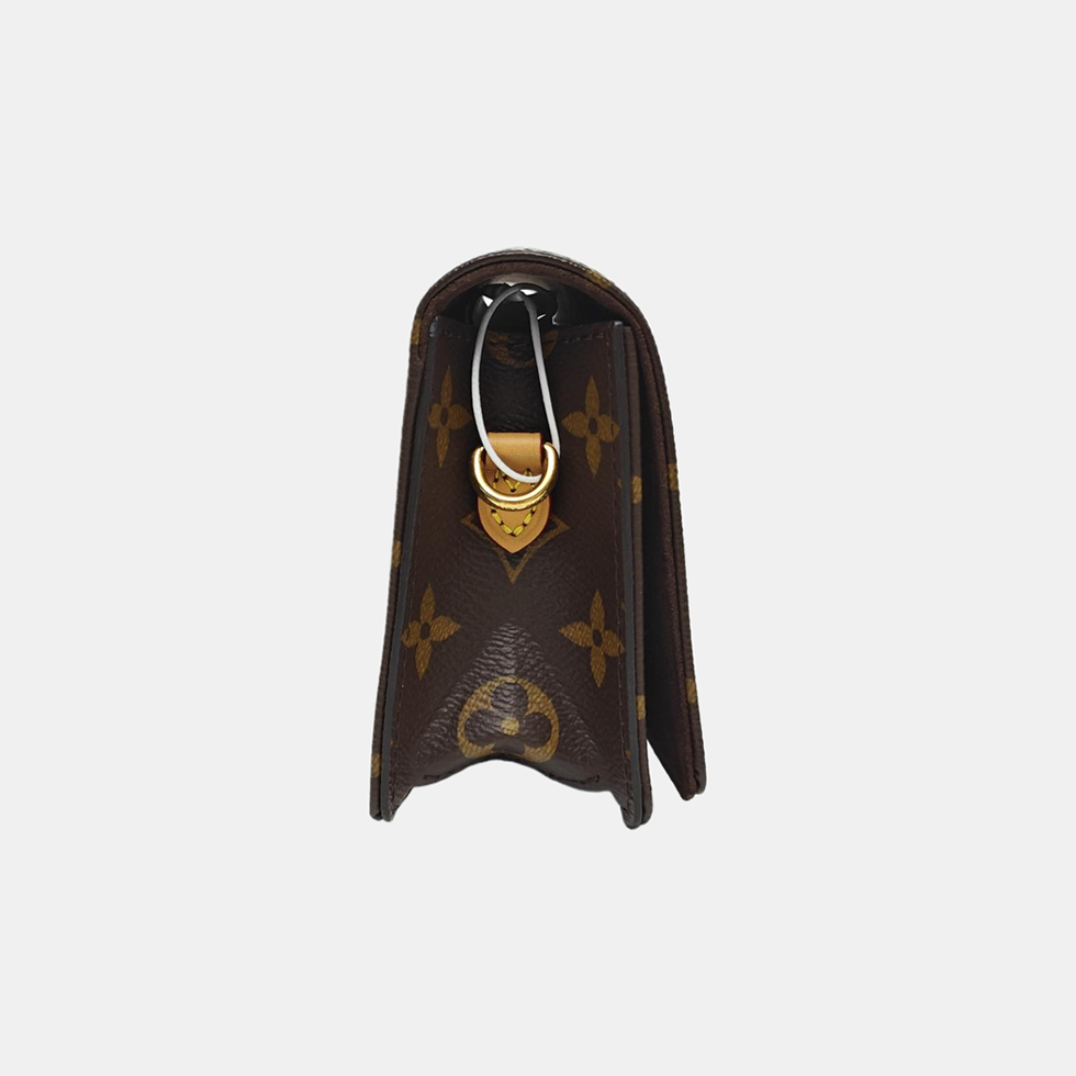 Lily Monogram Coated Canvas Brown