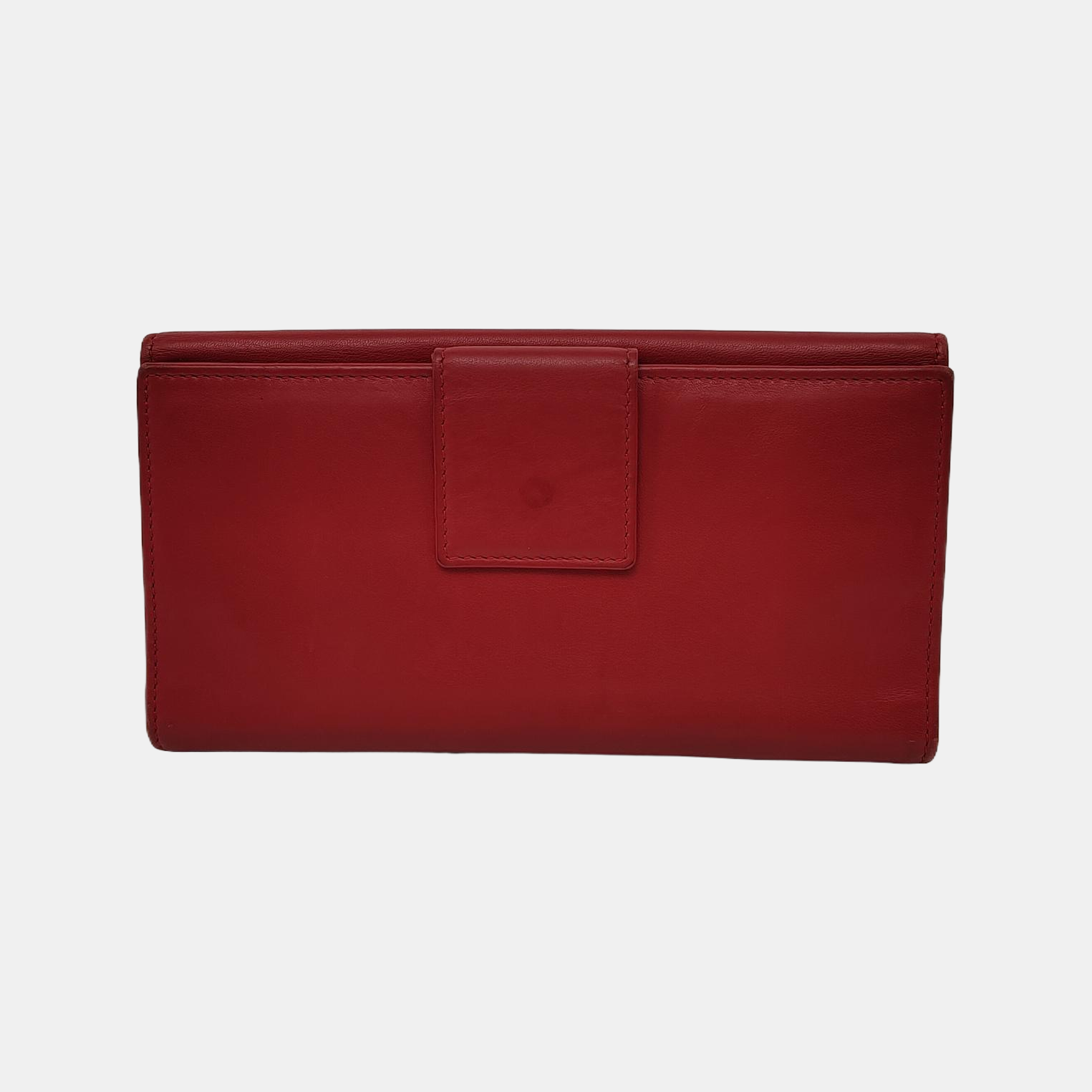 BVLGARI Calfskin Red Wallet