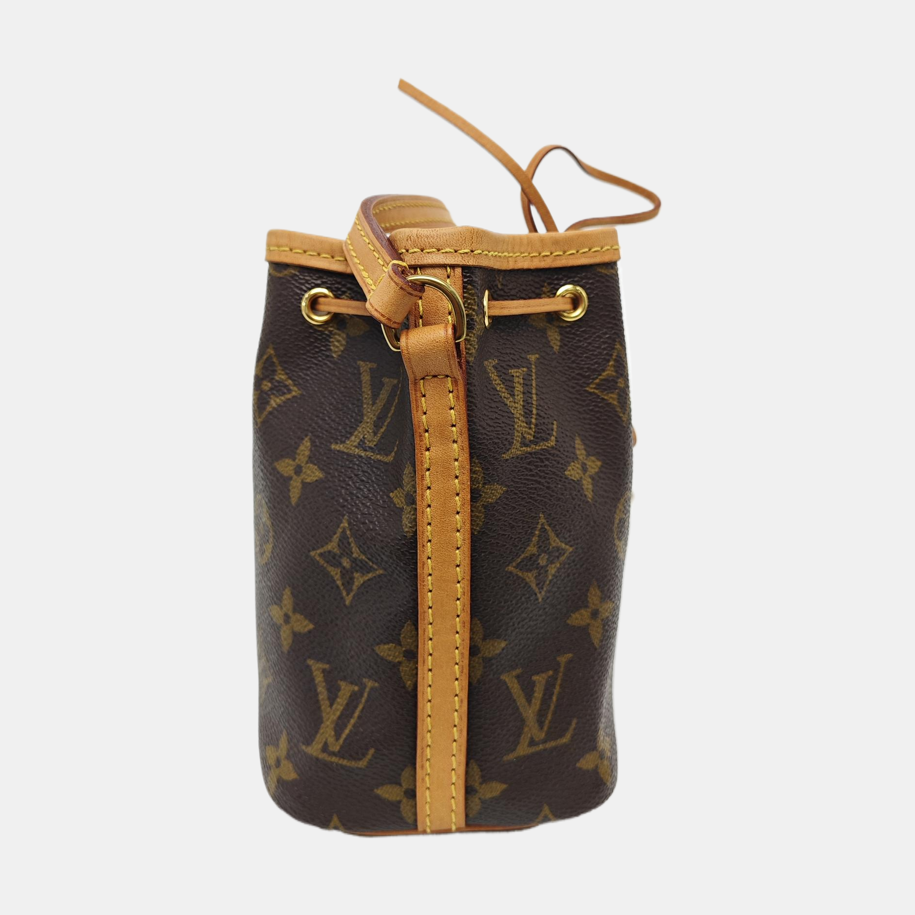 NÉONOÉ Nano Monogram Coated Canvas Brown