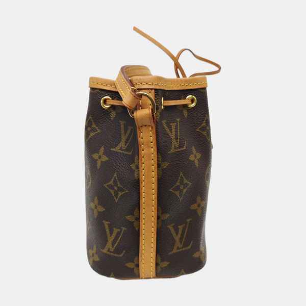 NÉONOÉ Nano Monogram Coated Canvas Brown