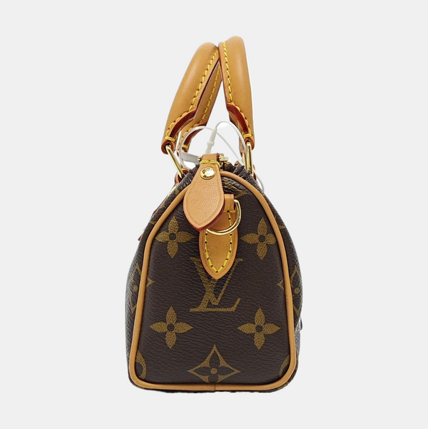 SPEEDY Monogram Coated Canvas Brown