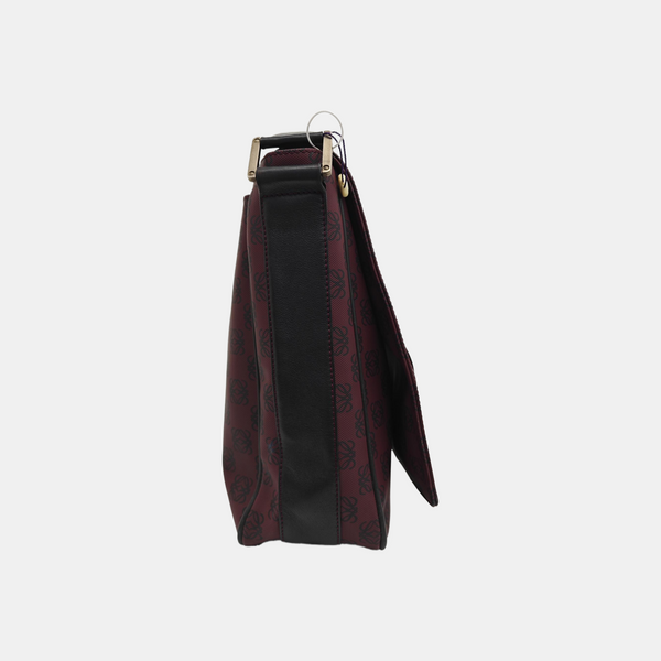 Coated Canvas Shoulder Bag Red