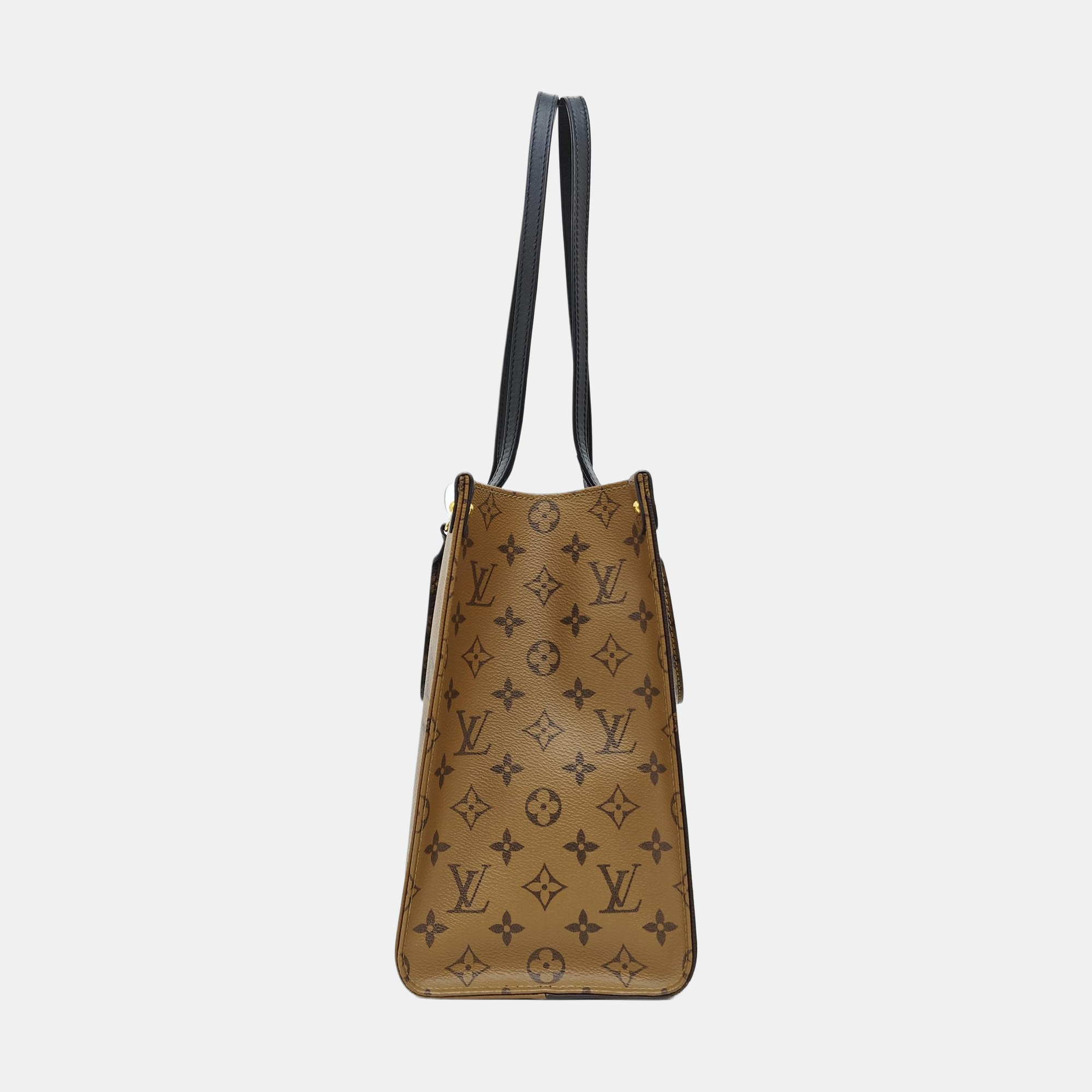 ONTHEGO MM Monogram Coated Canvas Brown
