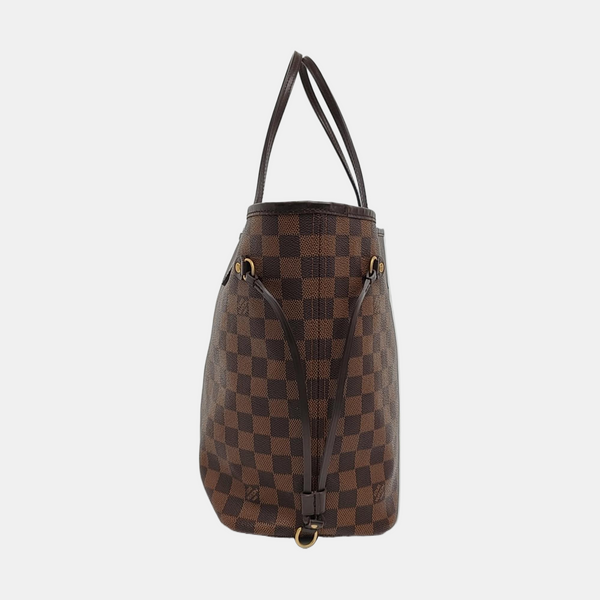 Authenticated pre-owned  NEVERFULL MM Coated Canvas Brown - Tote Bag at Looply
