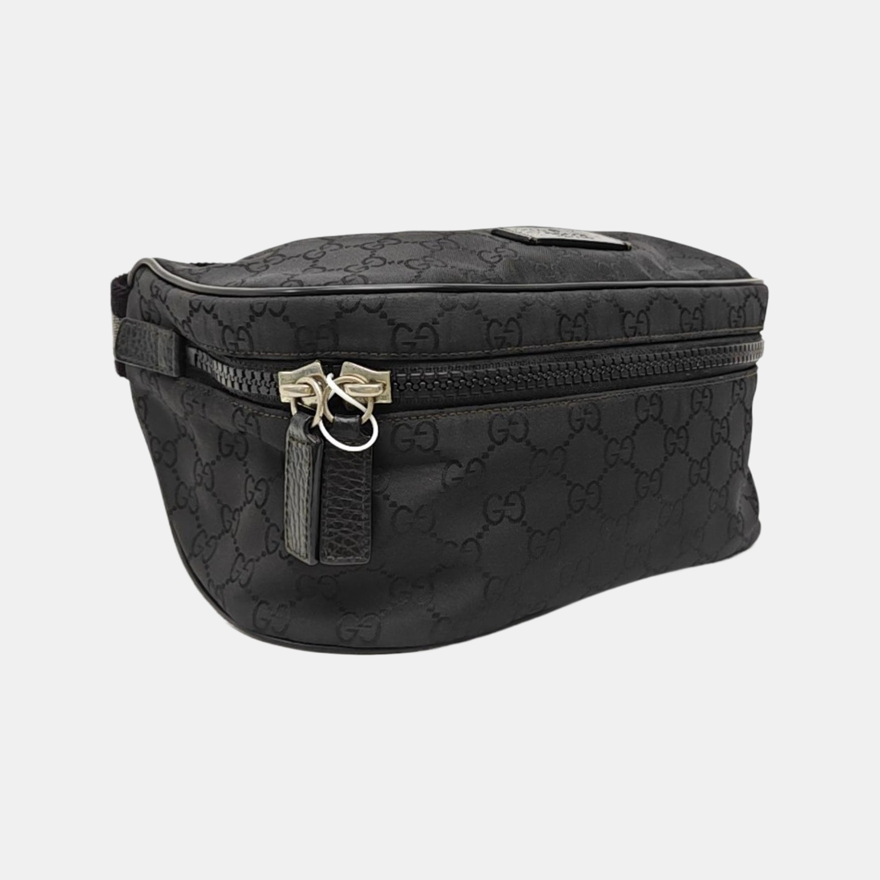 Monogram Canvas Belt Bag Black