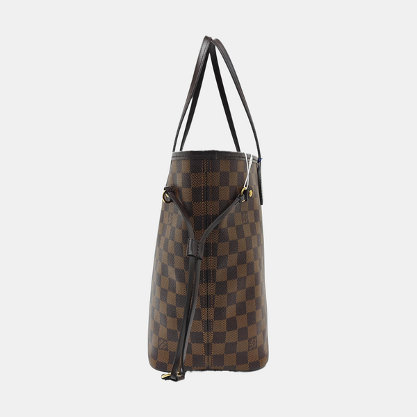 NEVERFULL MM Damier Ebene Coated Canvas Brown