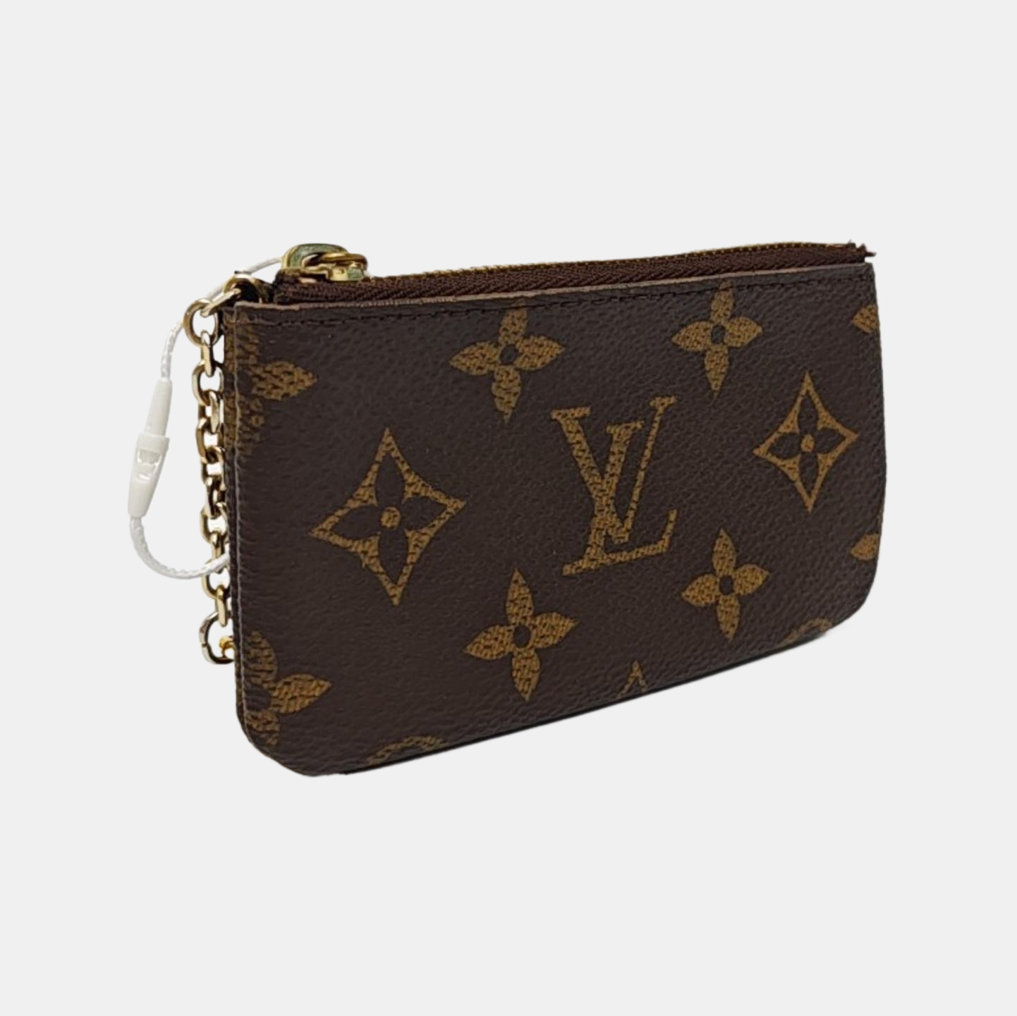 Monogram Coated Canvas Key Pouch Brown