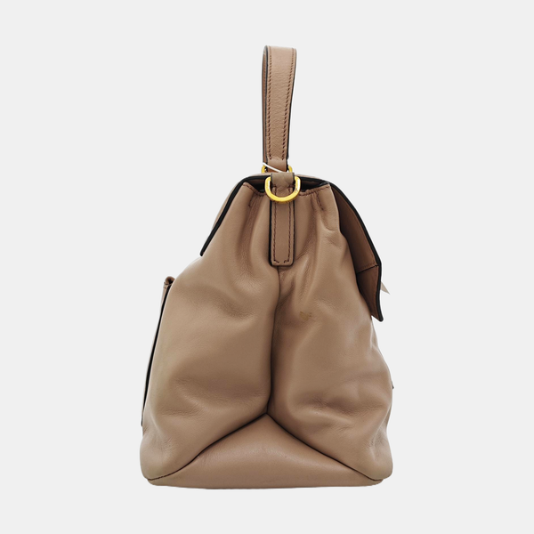 Calfskin Tote Bag Medium Pink