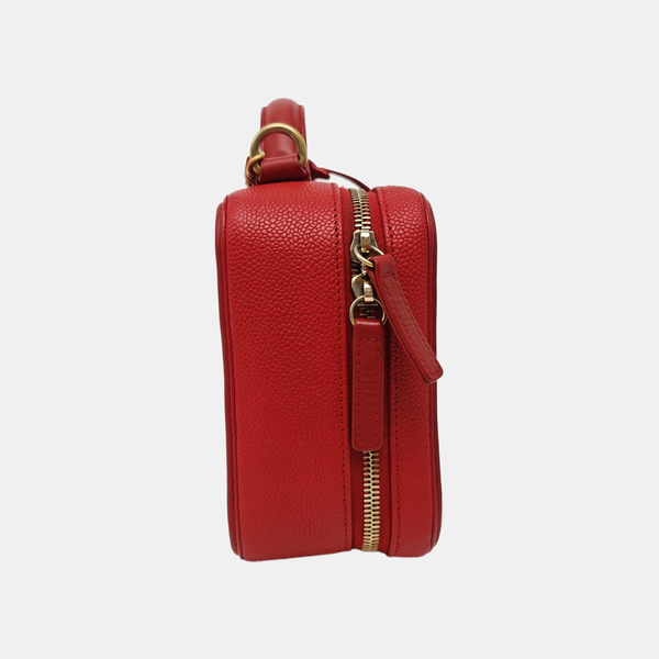 FILIGREE Medium Quilted Grained Calfskin Red