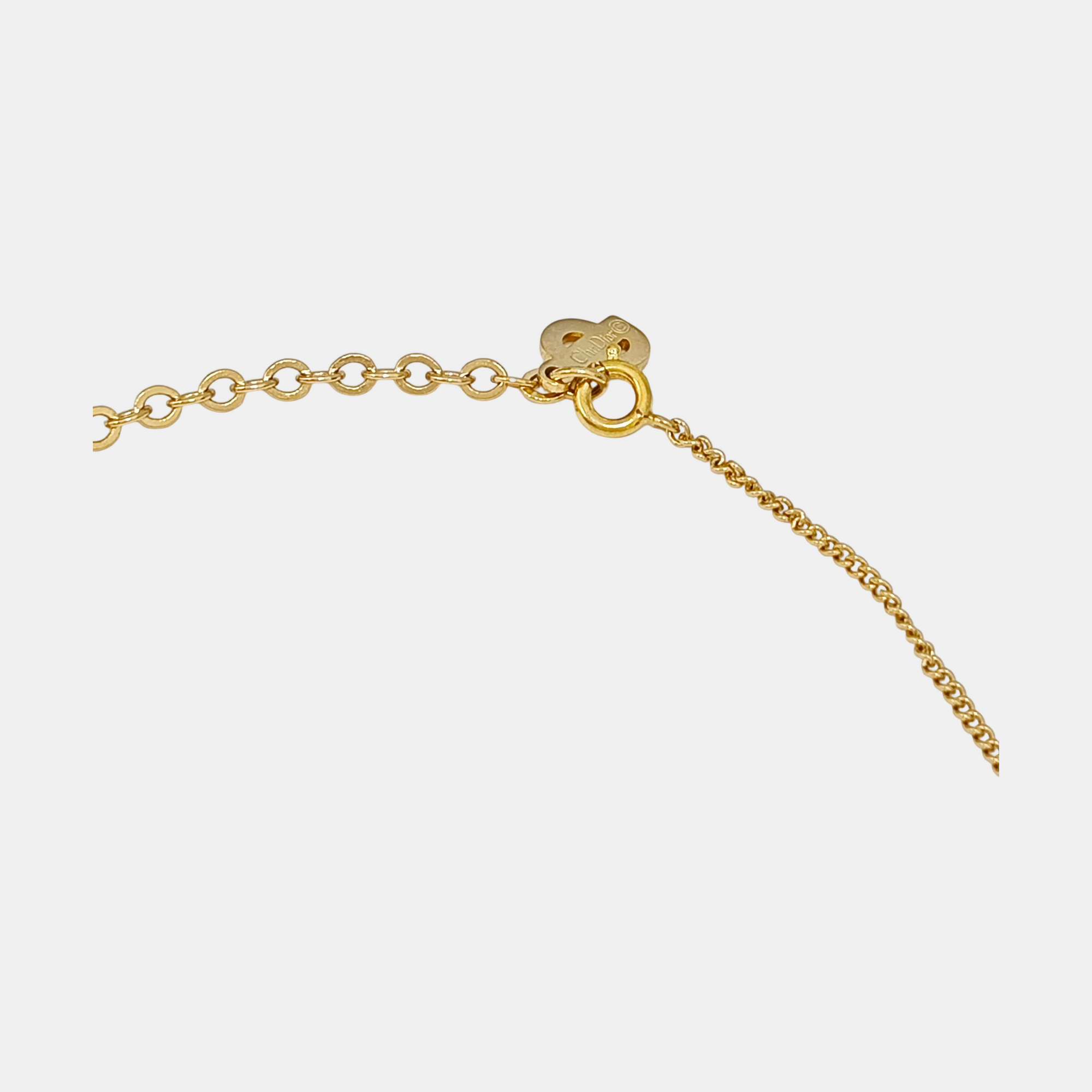 Twist Round Metal Gold Necklace