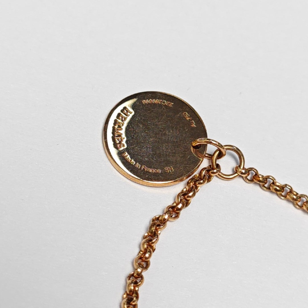 Hermes Ex-Libris 18k Rose Gold Bracelet