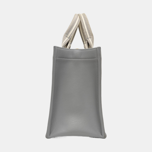 Book Tote Small Oblique Canvas Gray