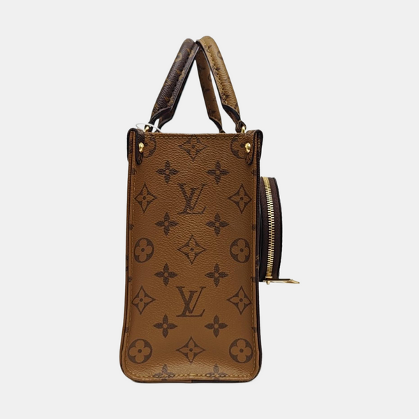 ONTHEGO PM Monogram Coated Canvas Brown