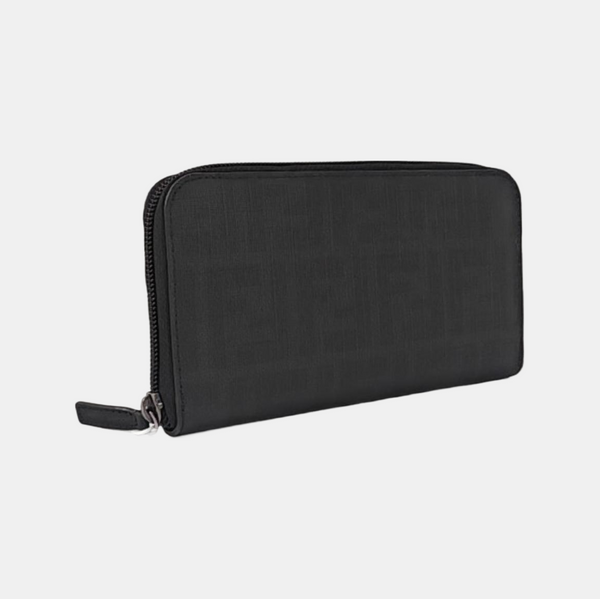 Coated Canvas Wallet Black
