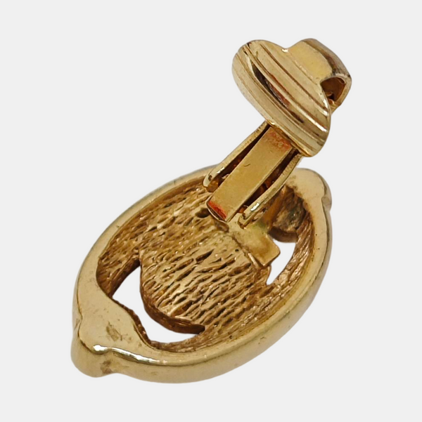 Metal Gold Clip On Earrings