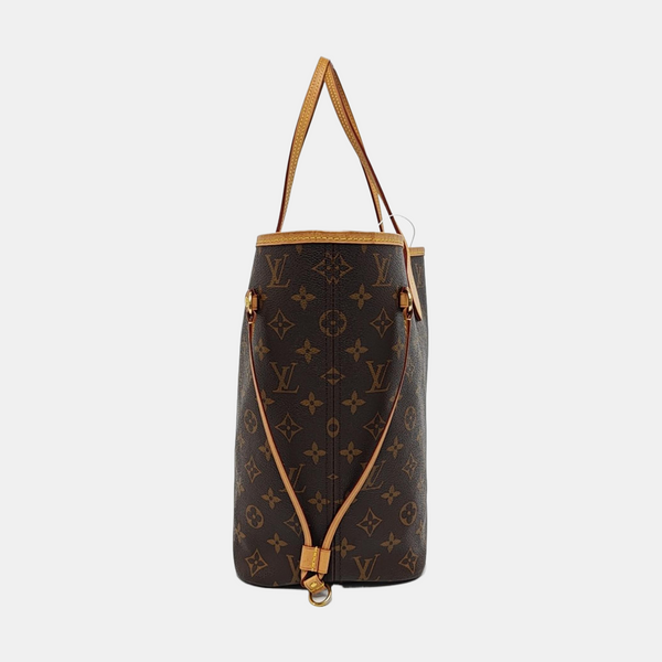 NEVERFULL MM Monogram Coated Canvas Brown