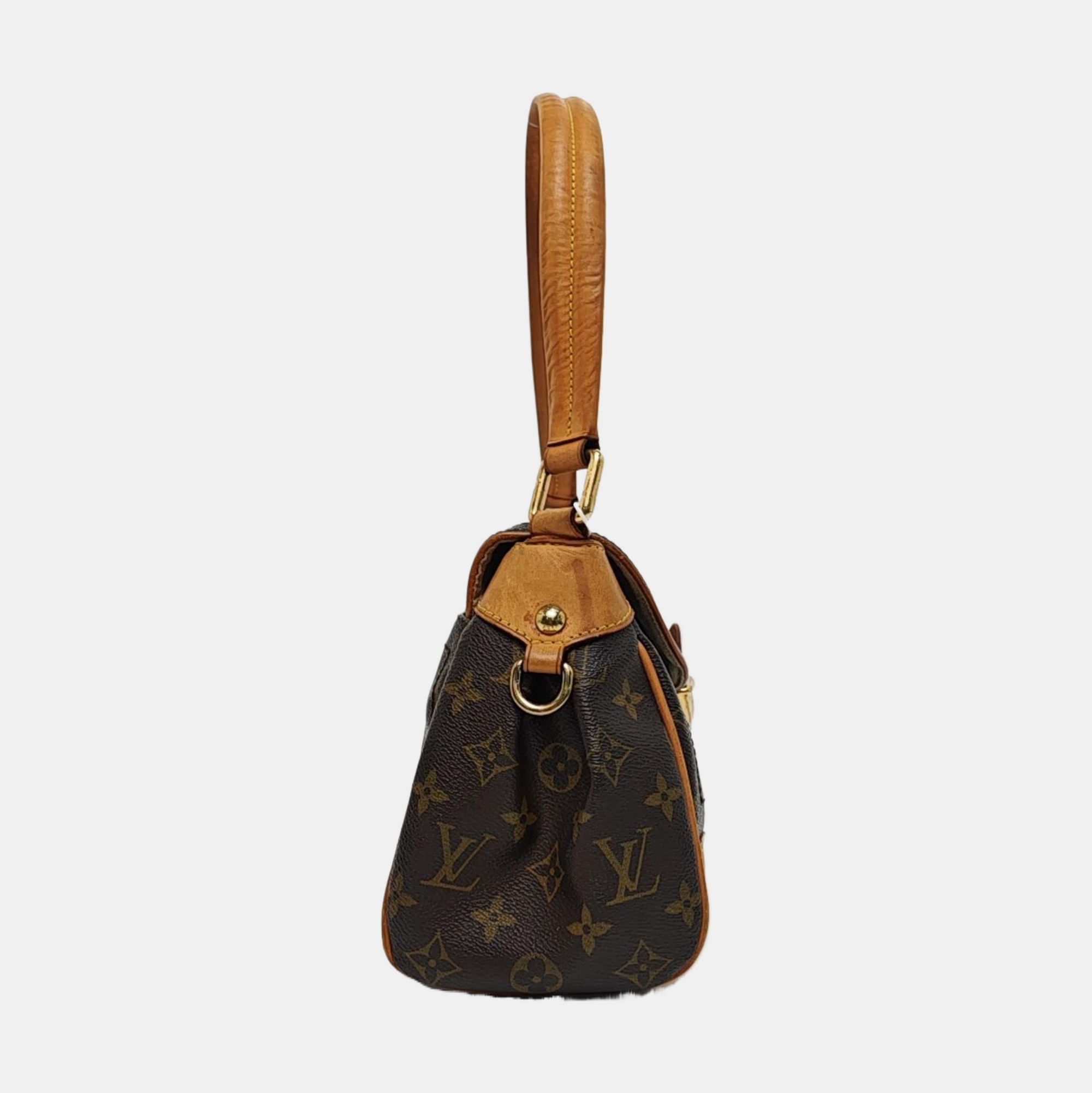 BEVERLY MM Monogram Coated Canvas Brown