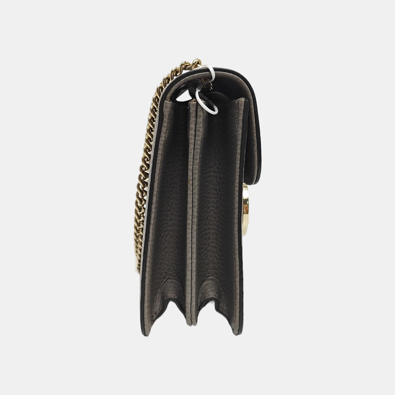 Interlocking G Small Calfskin Gray