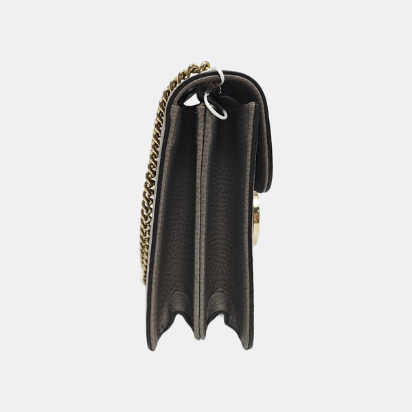 Interlocking G Small Calfskin Gray