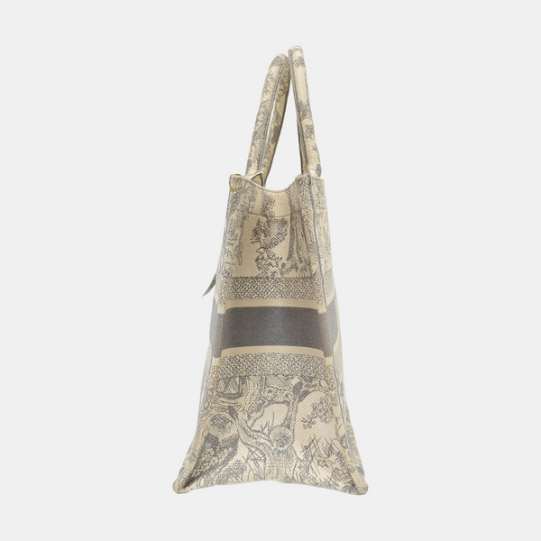 Book Tote Medium Canvas Gray